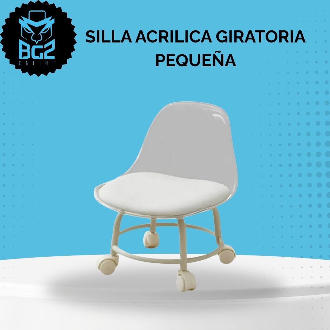 SILLA ACRILICA GIRATORIA PEQUEÑA